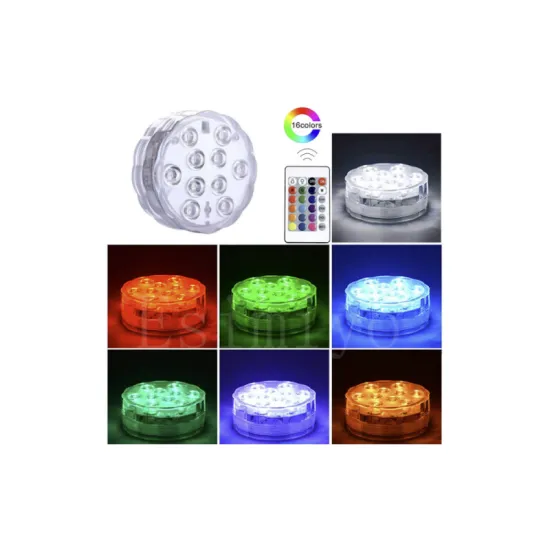 IP68 Waterproof 16 Color LED Submersible Pool Lights with IR Remote