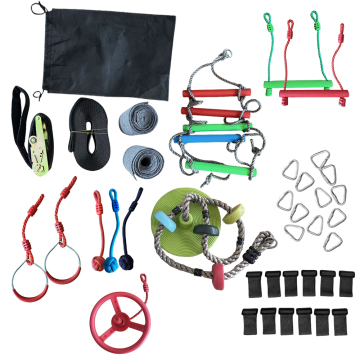 Outdoor Climbing Sports Rope Swing & Slackline Set for Kids