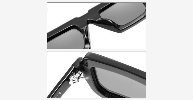 Mellume Bold Double Layer Step-Cut Solid Acetate Sunglasses ME2078-detail