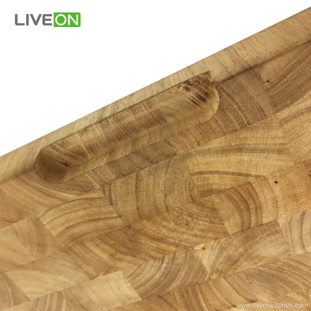 Thick Wood Cutting Board End Grain Rubber Wood