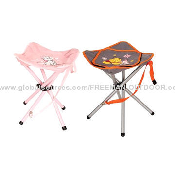 Cheap promotional fishing stool with lovely pattern