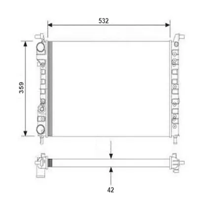 Auto radiator engine cooling car radiator radiator