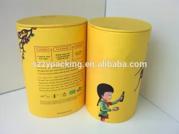 High Quality China Paper Elliptical Cylinder Tea Packaging Box