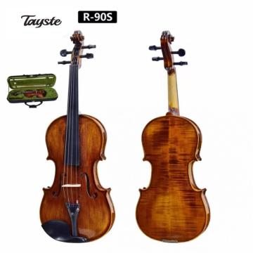 Violino de madeira maciça de abeto e bordo