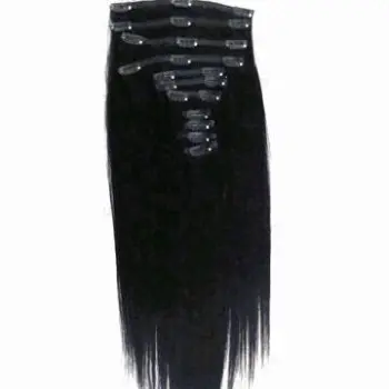 18-inch Clip-in Hair Extension, 10 Pieces/Set, with 20 Clips, 100g/Set, 17 Colors Available in Stock