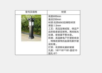 Die-Cast Aluminum Lawn Lamp