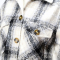 Brushed Twill Check Shirt Jacket