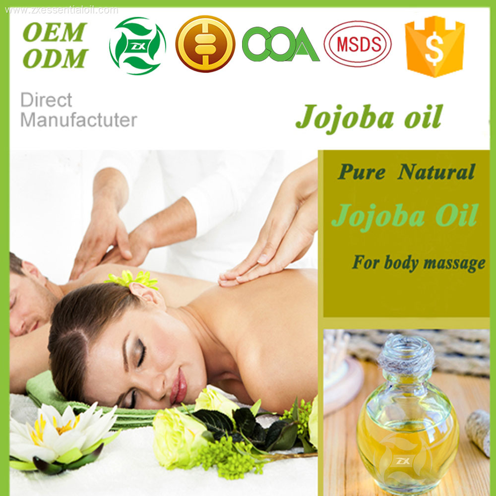 Private label 100% pure organic essential oils Jojoba oil for hair