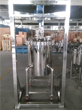 Stainless Steel Mixing Tank with Agitator and Brace