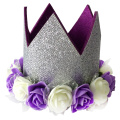 Chapeau de fête violet joyeux anniversaire