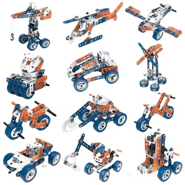 12-in-1 Educational Engineering Learning Set: 152PCS STEM Toys and DIY Creative Building Construction Blocks - Hot Sale