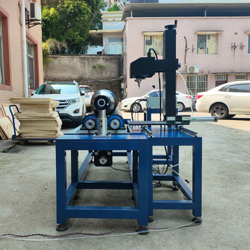 Máquina de marcação rotativa de tubo redondo de gravação de ponto automático
