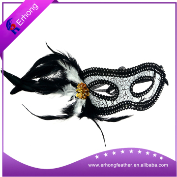 Wholesale Good Quality Cheap Beautiful design feather Mask