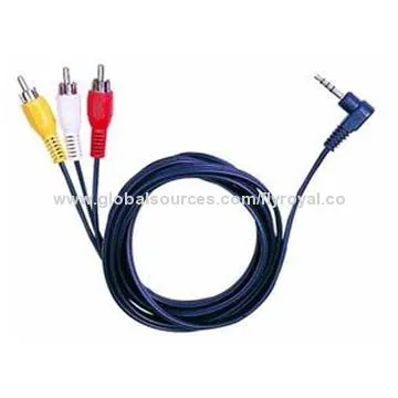 3RCA to Stereo Cable, OEM/ODM Orders Welcomed, Customized Length and Colors Accepted