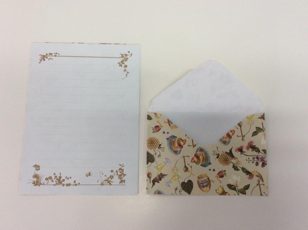 conjunto de envelope de papelaria retrô retrô literária