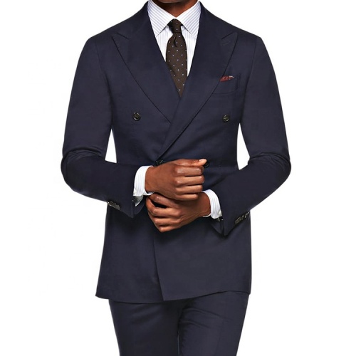 Classic Double Breasted Woolen Blazer for Business Wear