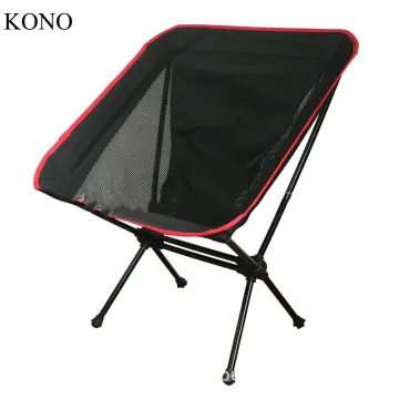 Ultralight Folding Portable Camping Hiking Fishing Chair - Compact Aluminum Frame Moon Beach Chair