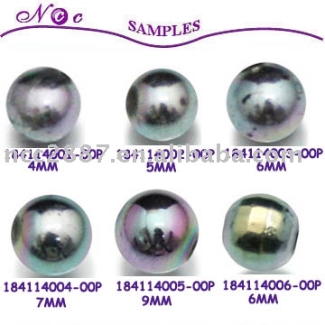 Plated acrylic bead