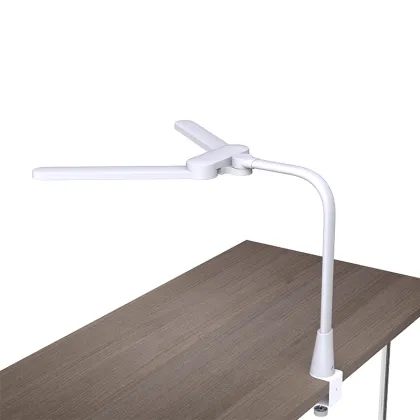 Eye Caring LED Desk Lamp with Clamp, Dual Screen Compatible, Smart Light for Home Office and Architects