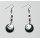 Hematite Earring with silver color finding