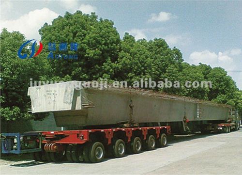 bridge and abnormal shape cargo transportation semi trailer