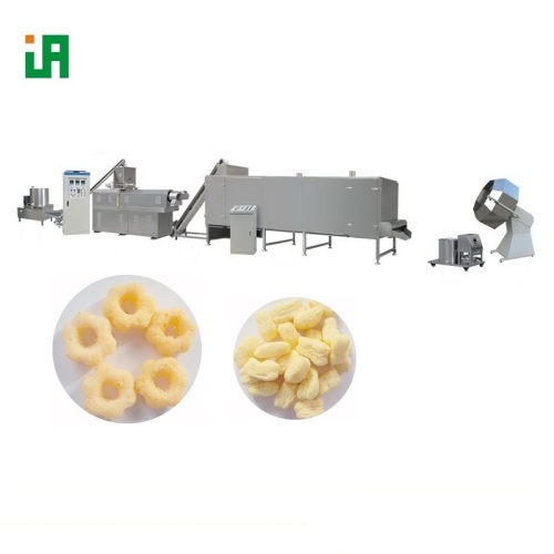 Crisp Flavored Toasted Puffed Corn Cheese Snack Food Making Machine