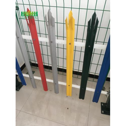 Powder coated high security steel fence