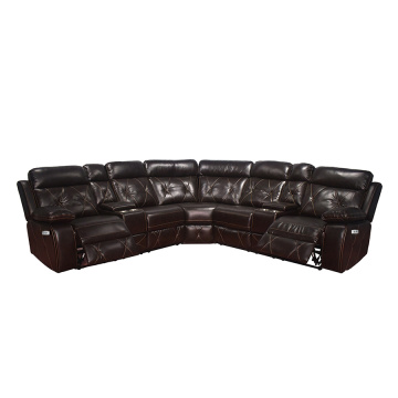 Wholesale cuir home cinéma power corner inclinable