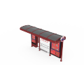 Modern Bus Station Shelter Advertising Stop