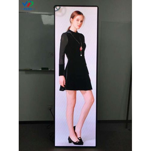 P3 mirror led poster display advtising