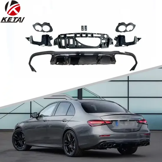 Wholesale E53 Style Car Bumper Body Parts Rear Diffuser for BENZ W213 2017-2022