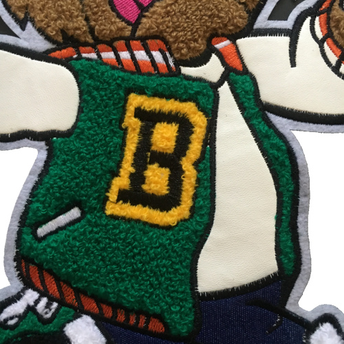 Nieuwe bruine beer Chenille borduurwerk patch