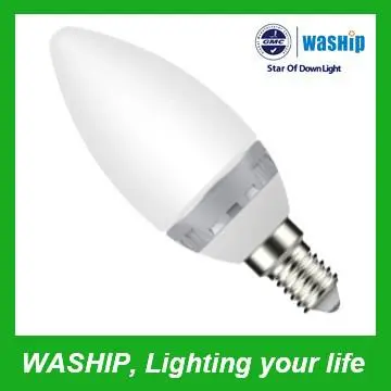 LED Candle Bulbs E14 4W uniform light color no dark area no light ring