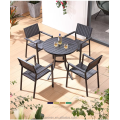 Durable Outdoor Aluminum-Plastic Wood Table