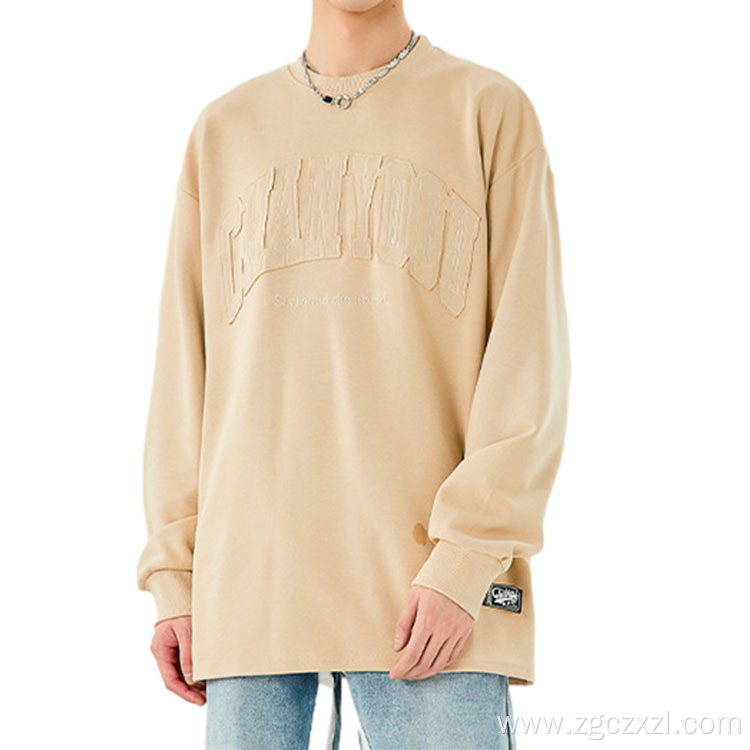 Fashion Couple Letter Embroidery Long Sleeve Sweatshirt