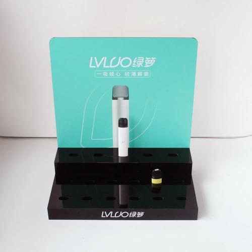 Train plexi acrylic countertop e cigarette display stand