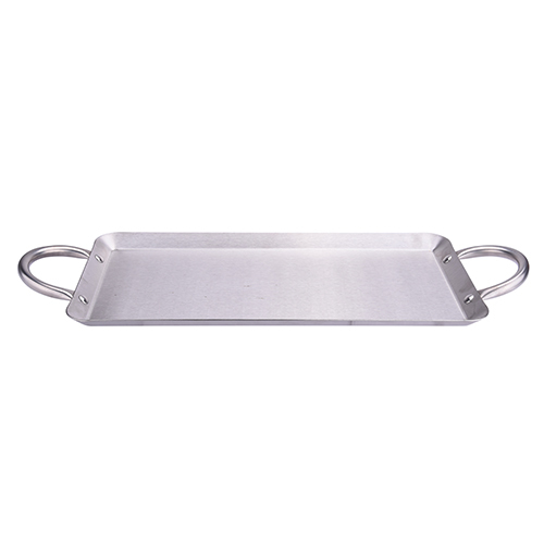 Griddle doble de acero inoxidable de 16 pulgadas