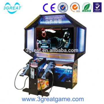 Exciting coin pusher gun arcade shooting game made in China