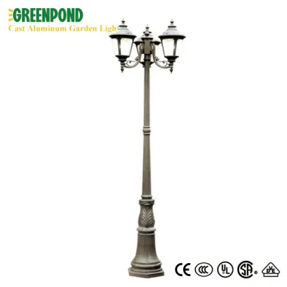 Exquisite Battery Powered Cast Aluminum Courtyard Light