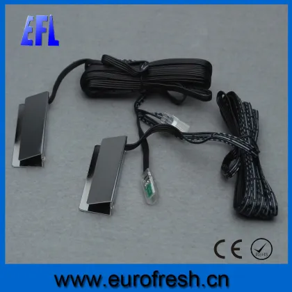 RGB color glass shelf clip light mini metal clip light