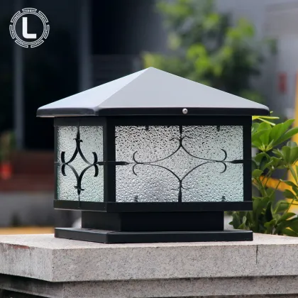 Waterproof Modern Metal Solar Gate Pillar Lights