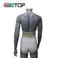 Egyéni backless spandex ujjatlan trikók torna