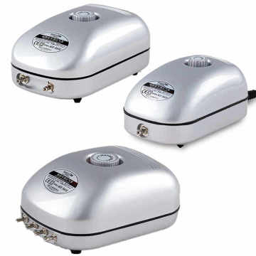 HAILEA ACO-9601/9602/9610: Adjustable Output and Super Quiet Fish Tank Oxygen Pump for Aquariums