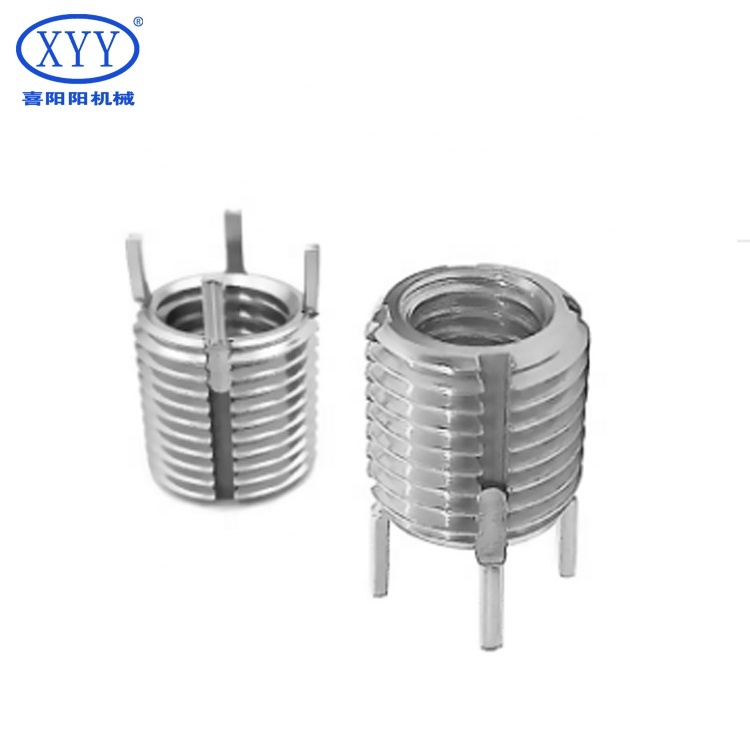 Heavy-Duty M2-M12 Thread Insert with Locking Feature 303 Stainless Steel/Carbon Steel Fasteners with Zinc Material