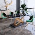 Table de restauration de style glamour de luxe