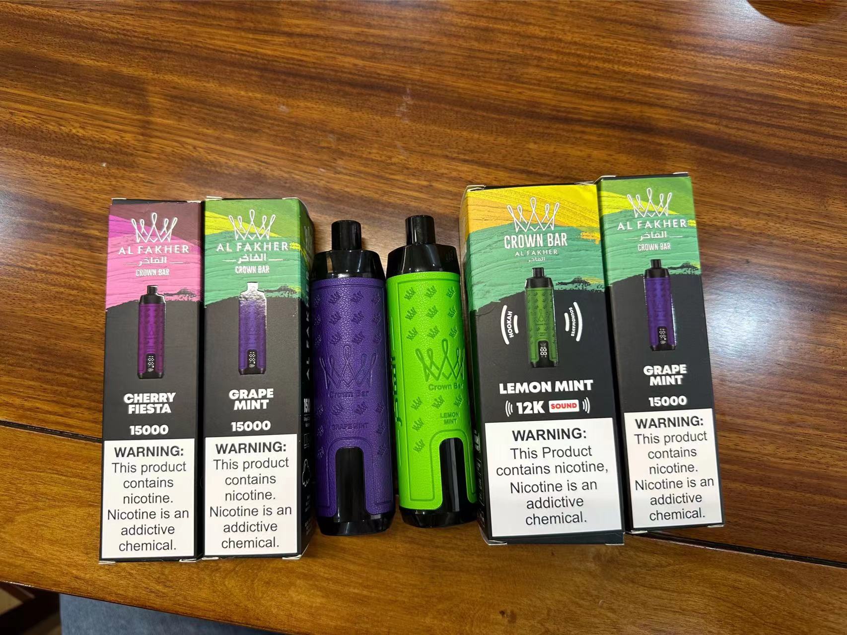 Al FAKHER Crown Bar Bar 15000 Puffs нэг удаагийн вапны бөөний худалдаа