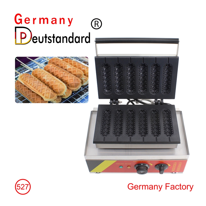 Sechs Muffin Hot Dog Maker Maschine mit Edelstahl