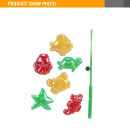 Plastic Kids Magnetic Toy Fishing Game Set
