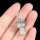 Grey Labradorite Mushroom Wizard Cap Pendant for Making Jewlery 15X20mm Stone Halloween Charms