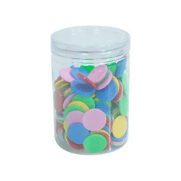 High Quality 25mm Color Plastic Counting Circles Unisex Educational Toy